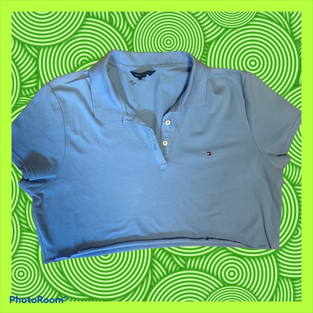 TOMMY HILFIGER CROPPED POLO